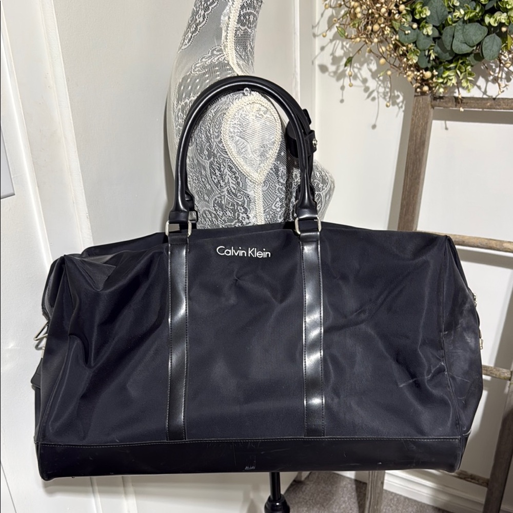 Calvin Klein Black Men’s Weekender Duffel Bag